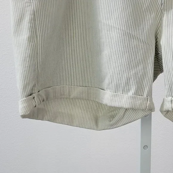 LEVIS striped classic chino shorts blue Sz 18/34w - Picture 3 of 9